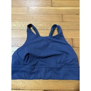 Lululemon Size 12 Wunder Train Longline Sports Bra Blue